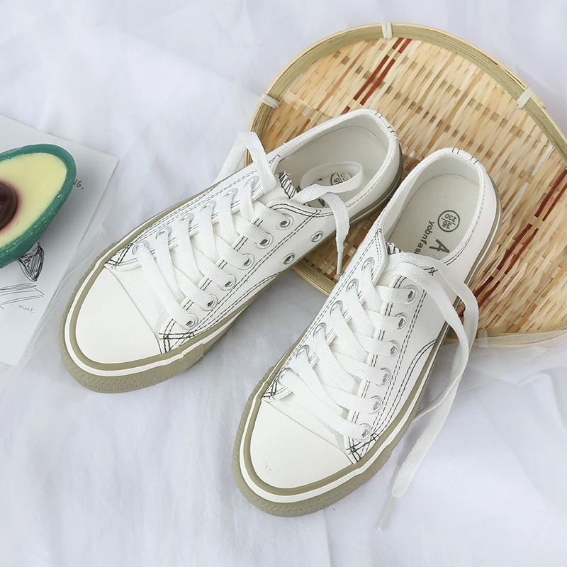 New Women's Vulcanize Shoes Sneakers Candy Color Canvas Shoes White Flat Sneakers Female Rubber Sole Ladies Shoe Chaussure Femme
New Women's Vulcanize Shoes Sneakers Candy Color Canvas Shoes White Flat Sneakers Female Rubber Sole Ladies Shoe Chaussure Femme