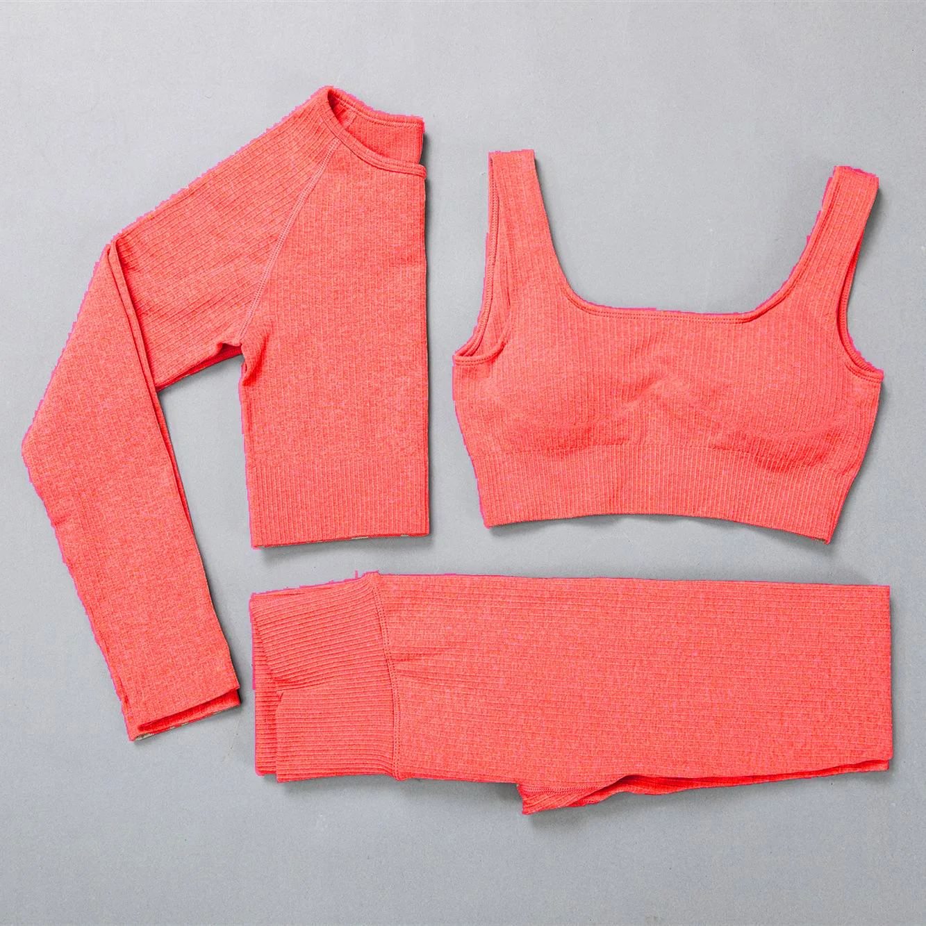 Women's Sportswear Yoga Set Workout Clothes Athletic Wear Sports Gym Legging Seamless Fitness Bra Crop Top Long Sleeve Yoga Suit
Women's Sportswear Yoga Set Workout Clothes Athletic Wear Sports Gym Legging Seamless Fitness Bra Crop Top Long Sleeve Yoga Suit