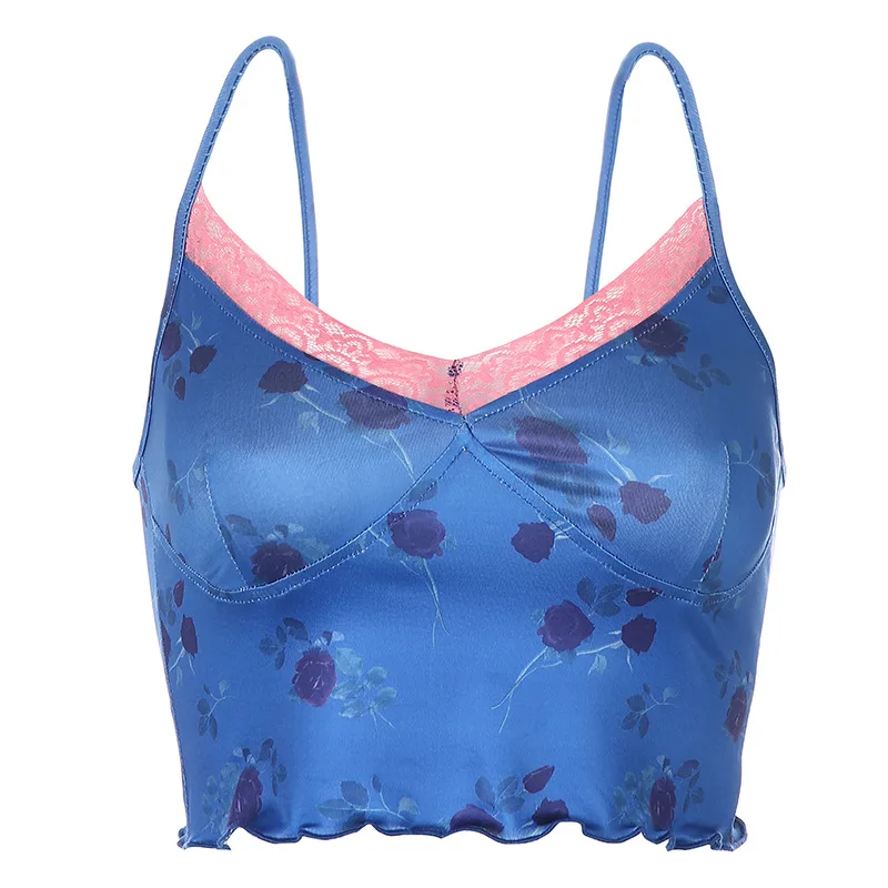 AG Y2K aesthetics E girl Flower Print Summer Casual Tank Tops For Women Streetwear Fashion Lace Edge Sleeveless Sexy Female
AG Y2K aesthetics E girl Flower Print Summer Casual Tank Tops For Women Streetwear Fashion Lace Edge Sleeveless Sexy Female