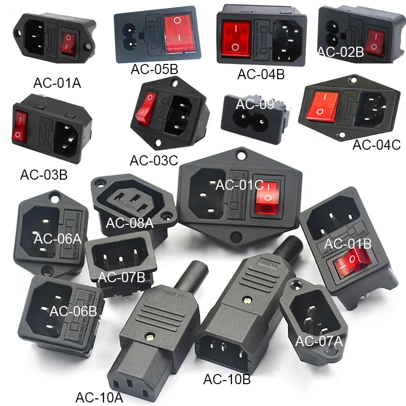 2 3 Pin IEC320 C14 Electrical Power Socket LED 250V Rocker Switch Brass 10A C6 Fuse Inlet Plug Connector Computer Mount Outlet
2 3 Pin IEC320 C14 Electrical Power Socket LED 250V Rocker Switch Brass 10A C6 Fuse Inlet Plug Connector Computer Mount Outlet