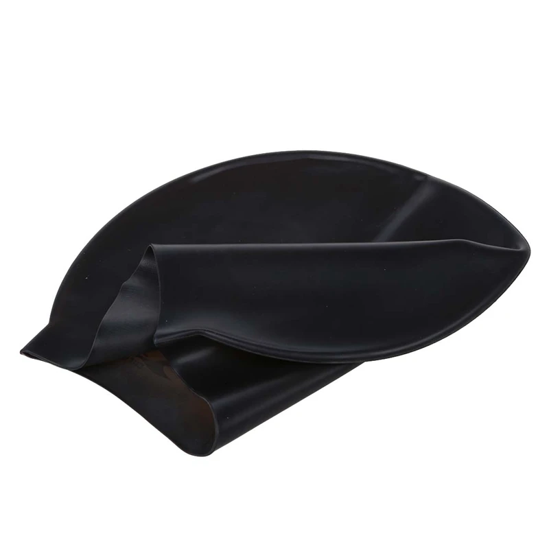 

Black Durable Stylish Sporty Latex Swimming Cap Hat