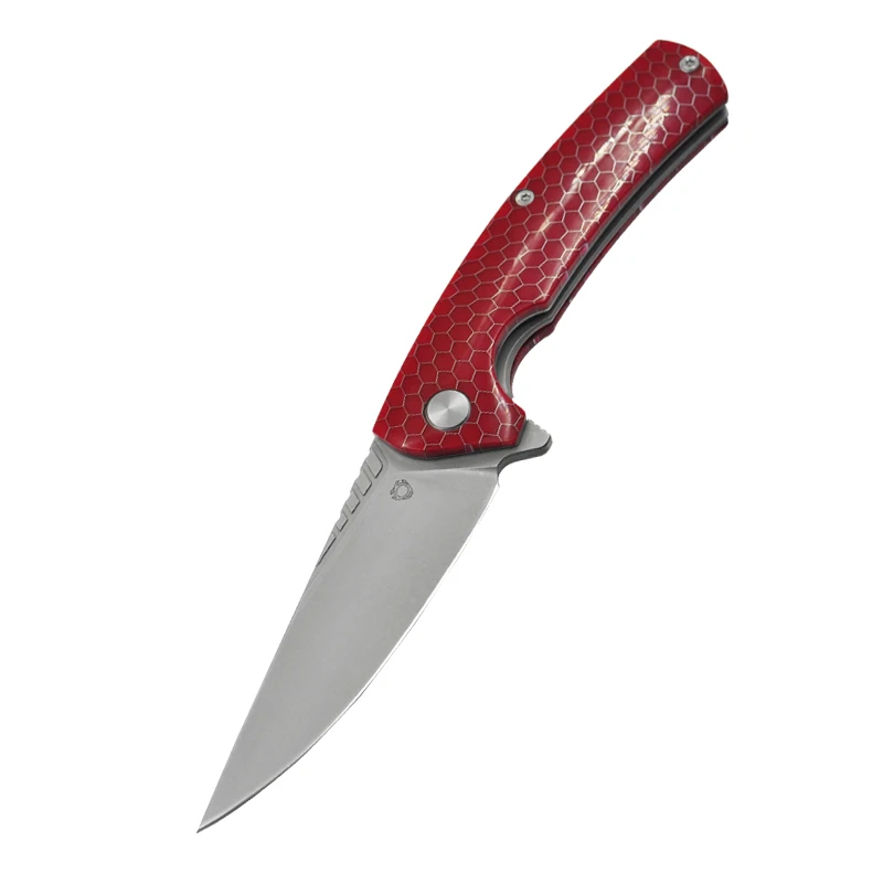 SixLeaf Rattle Snake Design D2 Knives Outdoor Camping Fast open Pocket Folding Knife SL-08 Red and Black handle
SixLeaf Rattle Snake Design D2 Knives Outdoor Camping Fast open Pocket Folding Knife SL-08 Red and Black handle
