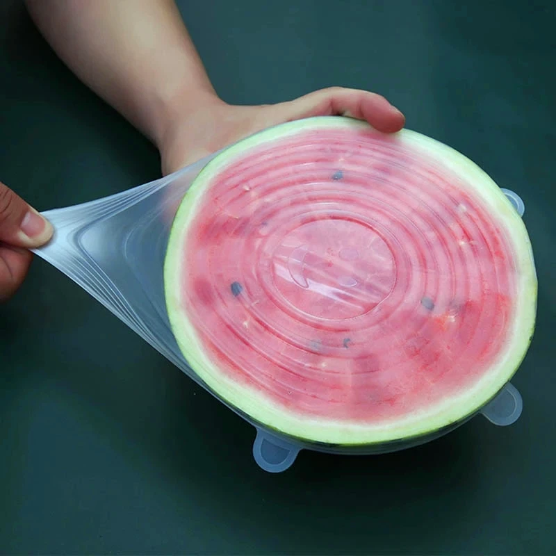 6PCS Silicone Cover Universal Pot Lid Fresh-keeping Silicone Stretchable and Sealing Fruit and Vegetable Lids Kitchen Gadgets
6PCS Silicone Cover Universal Pot Lid Fresh-keeping Silicone Stretchable and Sealing Fruit and Vegetable Lids Kitchen Gadgets
