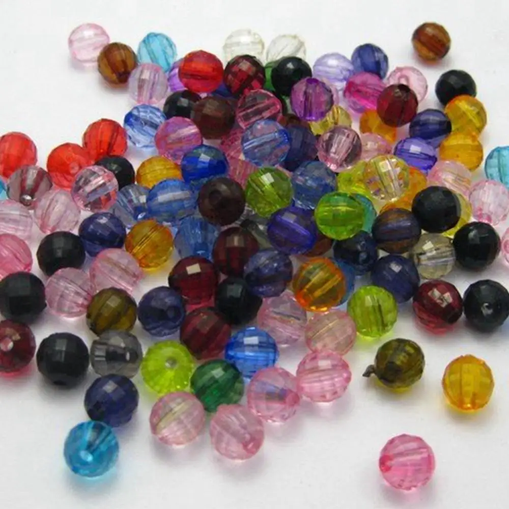 1000 Mixed Colour Transparent Acrylic Faceted Round Beads 6mm Disco Ball Spacer Beads
1000 Mixed Colour Transparent Acrylic Faceted Round Beads 6mm Disco Ball Spacer Beads