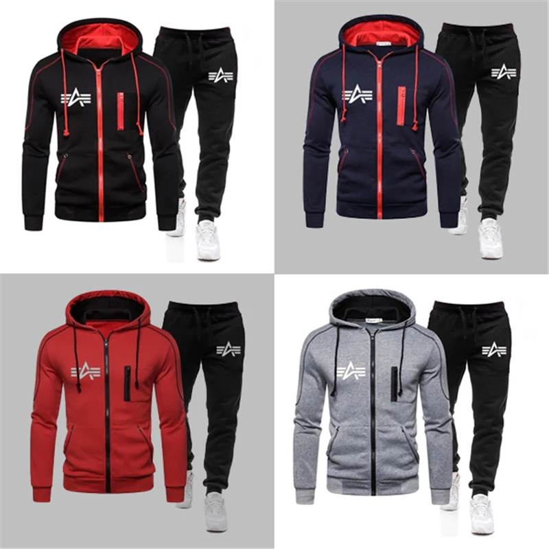 2021 Autumn Men's Casual Zipper Hoodies+Pants Sportswear Pullover Hooded Sweatshirts Male Fashion Jacket Coat Ensembles Homme
2021 Autumn Men's Casual Zipper Hoodies+Pants Sportswear Pullover Hooded Sweatshirts Male Fashion Jacket Coat Ensembles Homme
