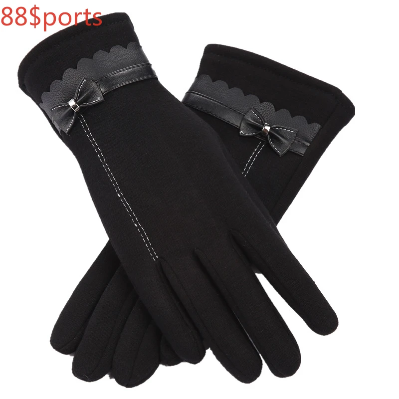 Women Winter Bow Velvet Gloves Lady Thick Leather Autumn Touch Screen Mittens Glove Female Cycling Line Bow Gloves Wholesale
Women Winter Bow Velvet Gloves Lady Thick Leather Autumn Touch Screen Mittens Glove Female Cycling Line Bow Gloves Wholesale