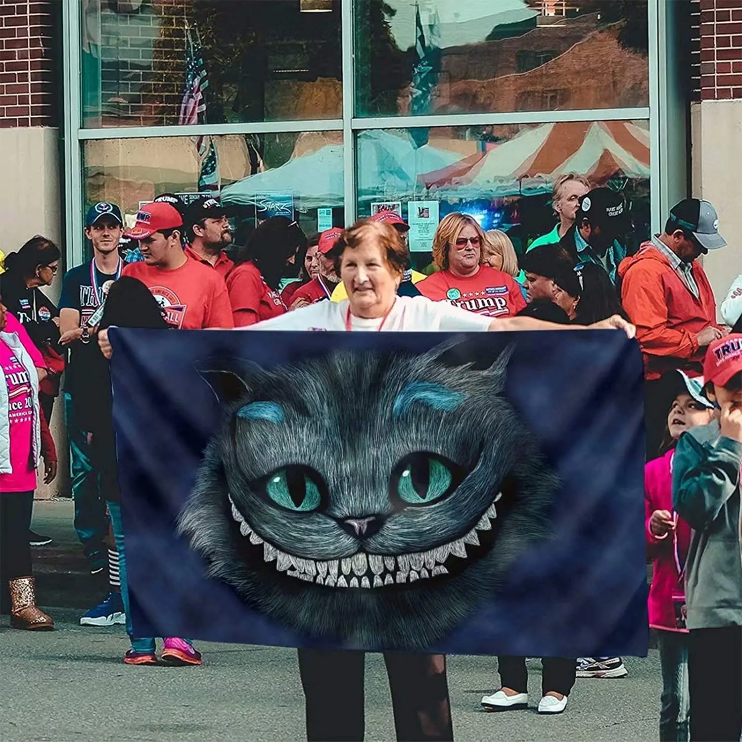 Cheshire Cat Flag 3x5 FtDecorative Outdoors Anti UV Fading Indoors Flags Seasonal and Holiday Yard Flag
Cheshire Cat Flag 3x5 FtDecorative Outdoors Anti UV Fading Indoors Flags Seasonal and Holiday Yard Flag