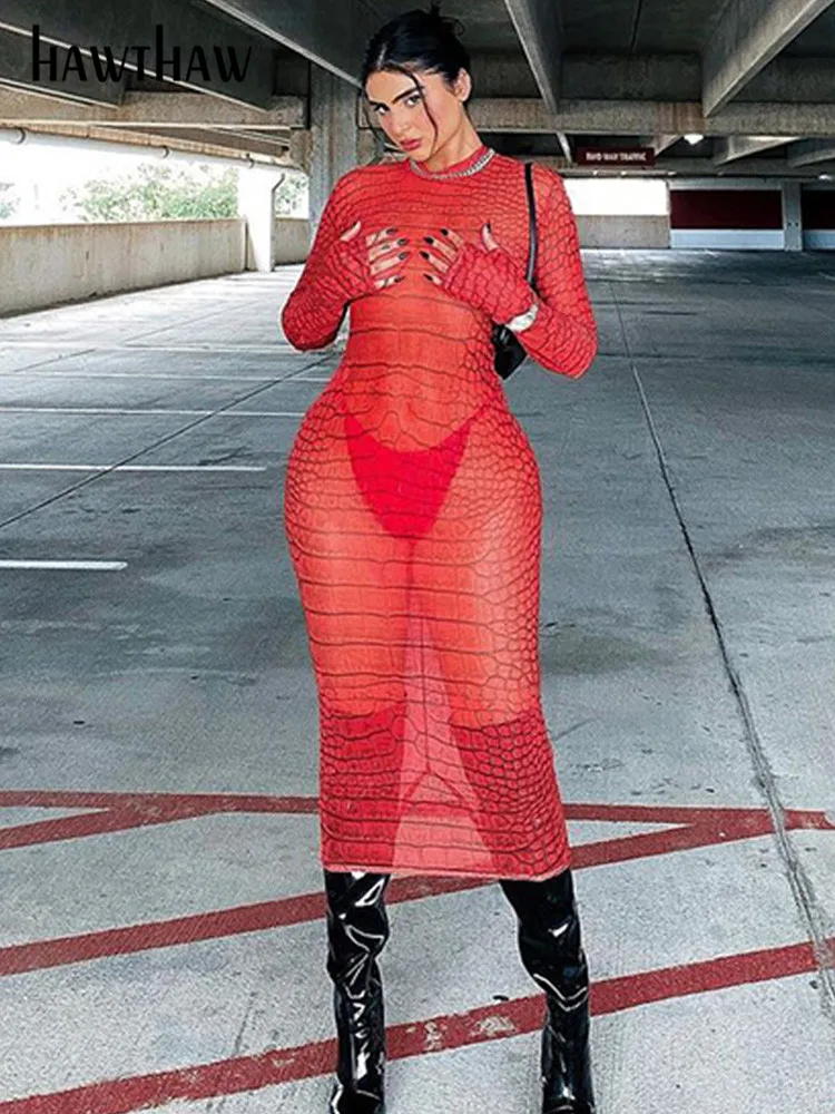 Hawthaw Women Fashion Autumn Winter Long Sleeve Mesh See Through Bodycon Red Midi Pencil Dress 2021 Fall Clothes Wholesale Items
Hawthaw Women Fashion Autumn Winter Long Sleeve Mesh See Through Bodycon Red Midi Pencil Dress 2021 Fall Clothes Wholesale Items