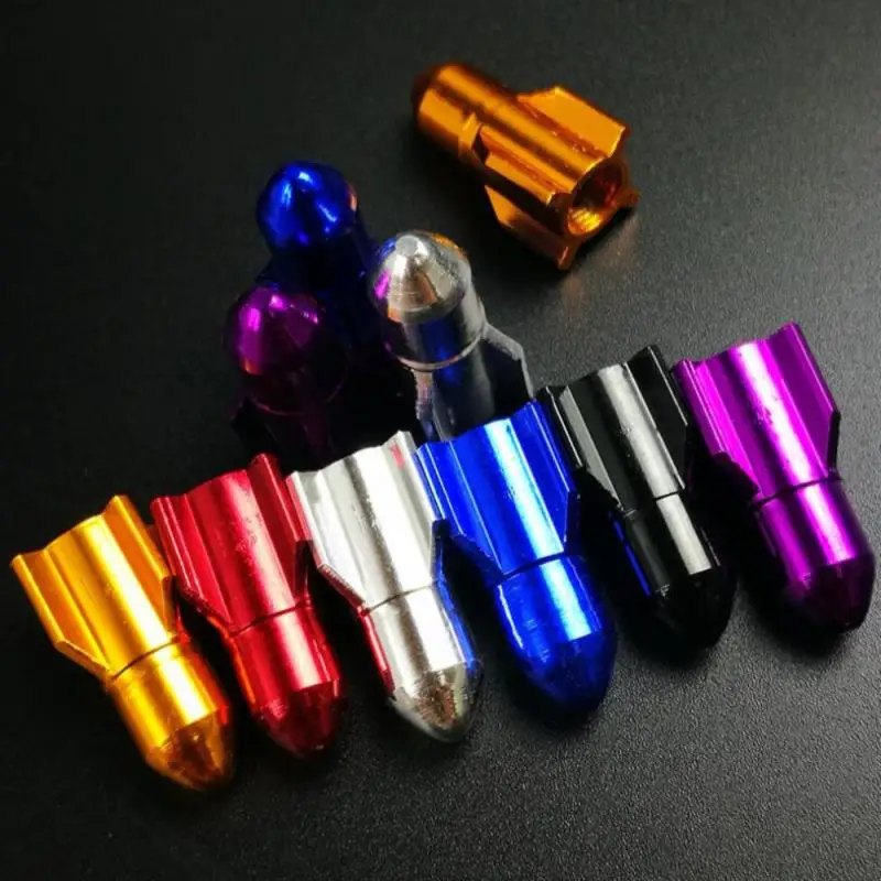 Rocket Shape Bicycle Aluminum Alloy Valve Road Bike Wheel Rims Air Valve Cap Dust Cover Bicycle Valve Bicycle Accessories
Rocket Shape Bicycle Aluminum Alloy Valve Road Bike Wheel Rims Air Valve Cap Dust Cover Bicycle Valve Bicycle Accessories