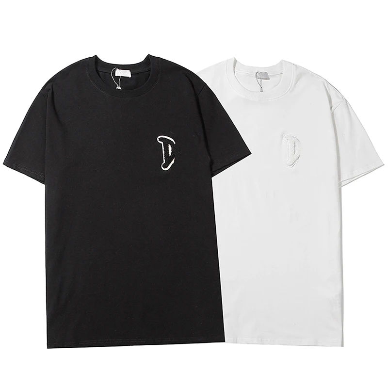 2021 Top Brand Luxury Men And Women Fashion Three-dimensional Decorat Letter Tees Casual Multicolor Short-sleeved T-shirt Top
2021 Top Brand Luxury Men And Women Fashion Three-dimensional Decorat Letter Tees Casual Multicolor Short-sleeved T-shirt Top