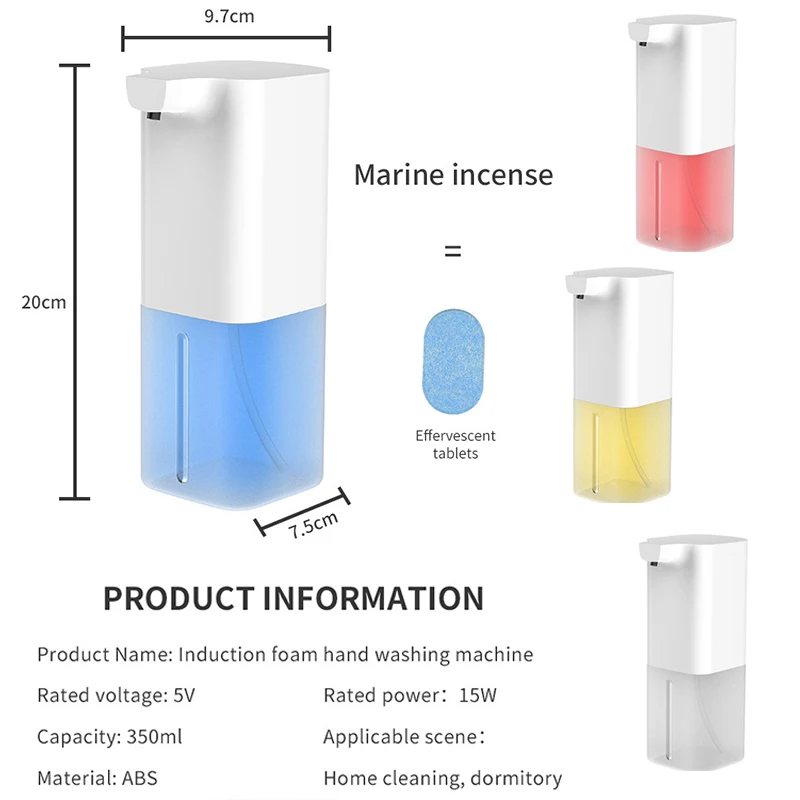 Rechargeable Automatic Foam Soap Dispenser Induction Liquid Hand Washing Machine intelligent foam Touchless Infrared Sensor
Rechargeable Automatic Foam Soap Dispenser Induction Liquid Hand Washing Machine intelligent foam Touchless Infrared Sensor