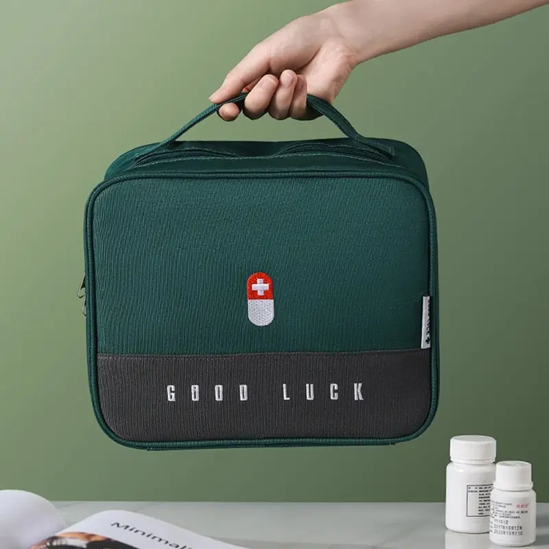 Thickened Portable Layered Medicine Box Document Jewelry Storage Bag First Aid Kit Family Waterproof Multifunction Pill Boxes 
Thickened Portable Layered Medicine Box Document Jewelry Storage Bag First Aid Kit Family Waterproof Multifunction Pill Boxes