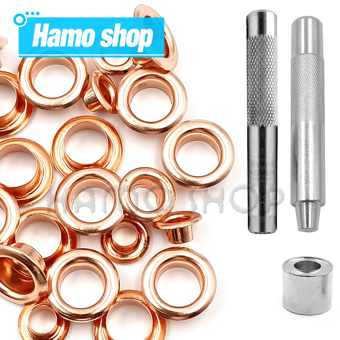 50set Rose Gold Colors Metal Eyelet Grommets With Eyelet Punch Die Tool Set For DIY Leathercraft Clothing Accessories Shoes Belt
50set Rose Gold Colors Metal Eyelet Grommets With Eyelet Punch Die Tool Set For DIY Leathercraft Clothing Accessories Shoes Belt