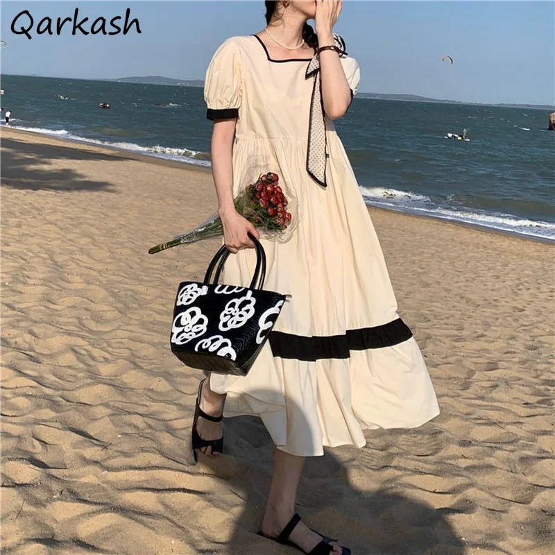 Dress Women Square Collar Summer Maxi Loose College Ulzzang Retro Elegant Sweet Female Popular Design Fashion Vacation Vestidos
Dress Women Square Collar Summer Maxi Loose College Ulzzang Retro Elegant Sweet Female Popular Design Fashion Vacation Vestidos