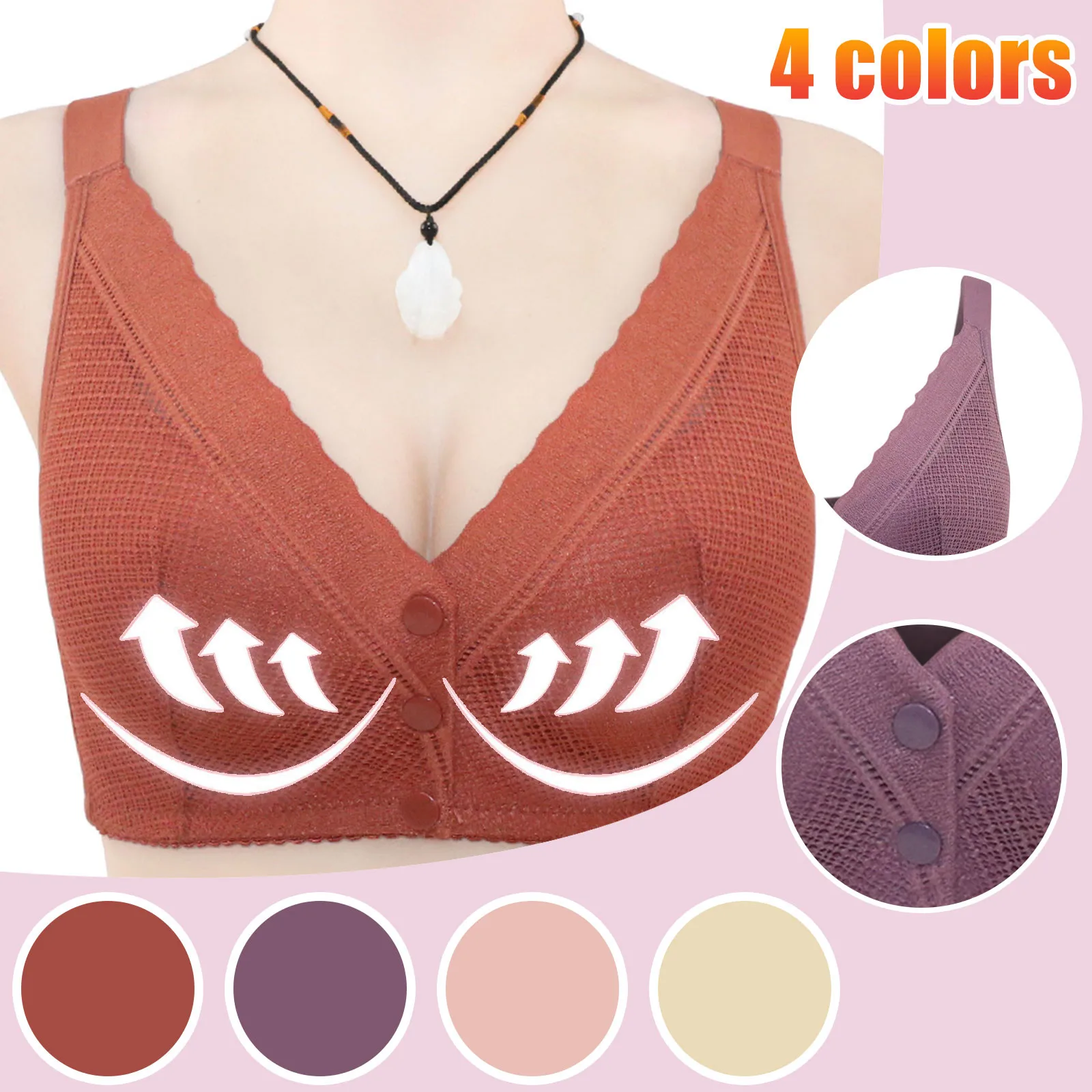 Plus Size Bra Fashion No Wire One-piece Bra Daily Underwear Sexy Lace Push-up Bra With Padded Vest Top Нижнее Белье Женское
Plus Size Bra Fashion No Wire One-piece Bra Daily Underwear Sexy Lace Push-up Bra With Padded Vest Top Нижнее Белье Женское