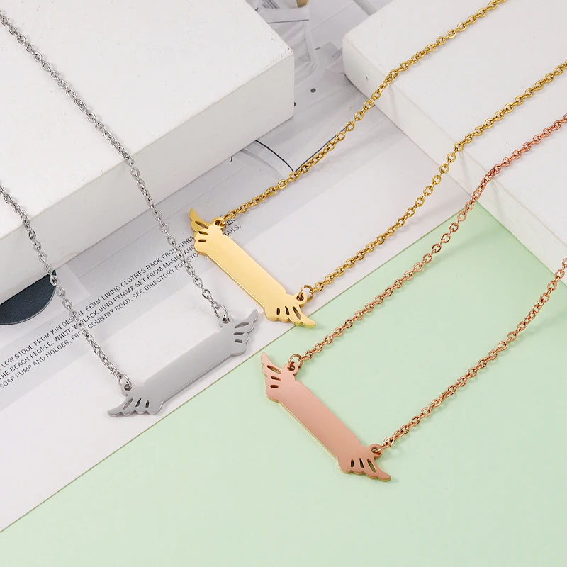 20Pcs Novelty Strip Wings Pendant Necklaces Stainless Steel Cable Chain Necklaces For Women's Men's Lovers Jewelry
20Pcs Novelty Strip Wings Pendant Necklaces Stainless Steel Cable Chain Necklaces For Women's Men's Lovers Jewelry