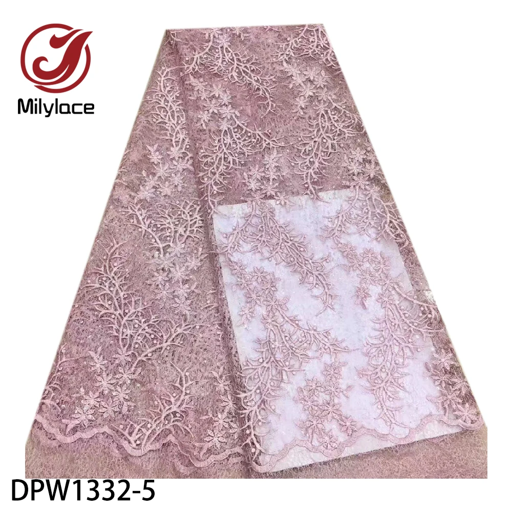 Milylace African tulle lace fabric with delicate embroidery 2019 Nigerian net lace fabric 5 yards for party wedding DPW1332
Milylace African tulle lace fabric with delicate embroidery 2019 Nigerian net lace fabric 5 yards for party wedding DPW1332