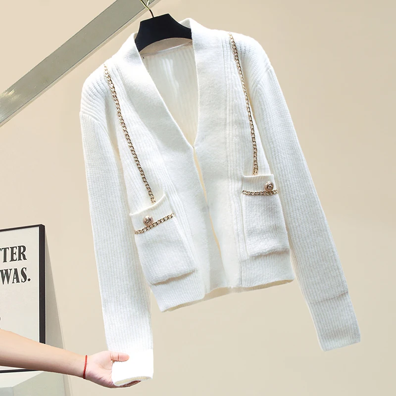 Girls V-neck Lazy Sweater 2020 New Women's Thickening Cardigan Fall Winter Knit Jacket and Coat Loose Knit Cardigans Sweaters
Girls V-neck Lazy Sweater 2020 New Women's Thickening Cardigan Fall Winter Knit Jacket and Coat Loose Knit Cardigans Sweaters