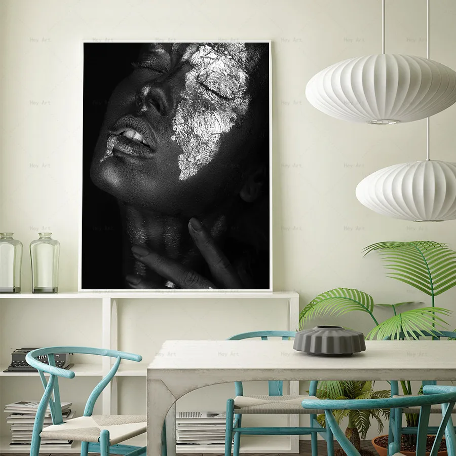 Abstract Painting Print on Canvas African Black and white Woman Poster Wall Art Pictures for Living Room Home Decor
Abstract Painting Print on Canvas African Black and white Woman Poster Wall Art Pictures for Living Room Home Decor