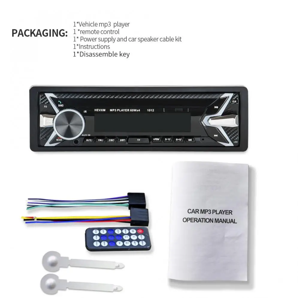 Car Audio Players 12V 1 DIN In-Dash Bluetooth Car Stereo FM Radio MP3 Audio Player Support Hands-free Calls Aux Input / MP3
Car Audio Players 12V 1 DIN In-Dash Bluetooth Car Stereo FM Radio MP3 Audio Player Support Hands-free Calls Aux Input / MP3