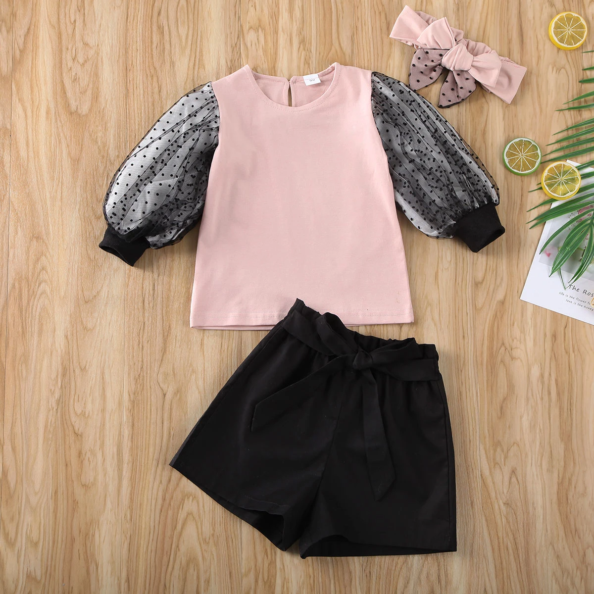 2020 Infant Baby Girls Kids Clothing Sets 1-6Y Lace Sleeve Tops Shorts Headband Outfits Clothes 3PCS
2020 Infant Baby Girls Kids Clothing Sets 1-6Y Lace Sleeve Tops Shorts Headband Outfits Clothes 3PCS