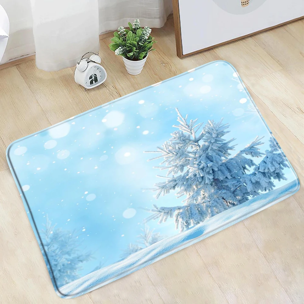 Doormat Winter Scenery Bathroom Mat Tree White Snowfield Blue Non-Slip Rug Flannel Home Decor Bath Kitchen Doorway Aisle Carpet
Doormat Winter Scenery Bathroom Mat Tree White Snowfield Blue Non-Slip Rug Flannel Home Decor Bath Kitchen Doorway Aisle Carpet