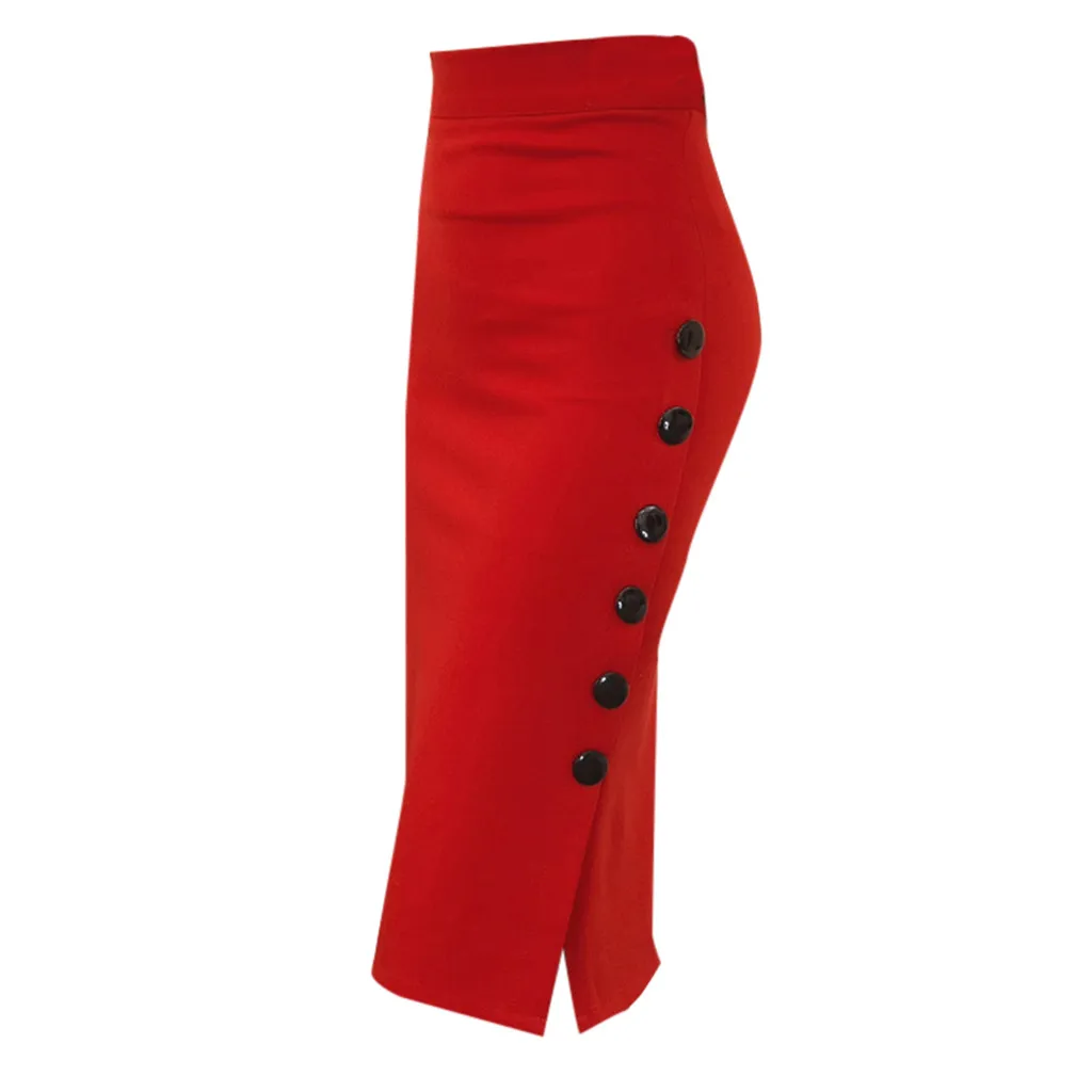 Midi Skirt Ladies Fashion Pencil Skirt Lady Multiple Size High Waisted Button Slit Office Skirt faldas mujer moda 2021 faldas
Midi Skirt Ladies Fashion Pencil Skirt Lady Multiple Size High Waisted Button Slit Office Skirt faldas mujer moda 2021 faldas