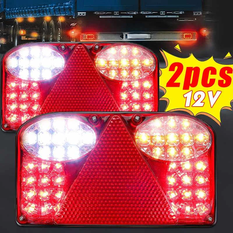 2PCS 12V LED Car Trailer Truck Tail Light Taillight Rear Light Stop Brake Lamps Turn Signal for Van Lorry
2PCS 12V LED Car Trailer Truck Tail Light Taillight Rear Light Stop Brake Lamps Turn Signal for Van Lorry