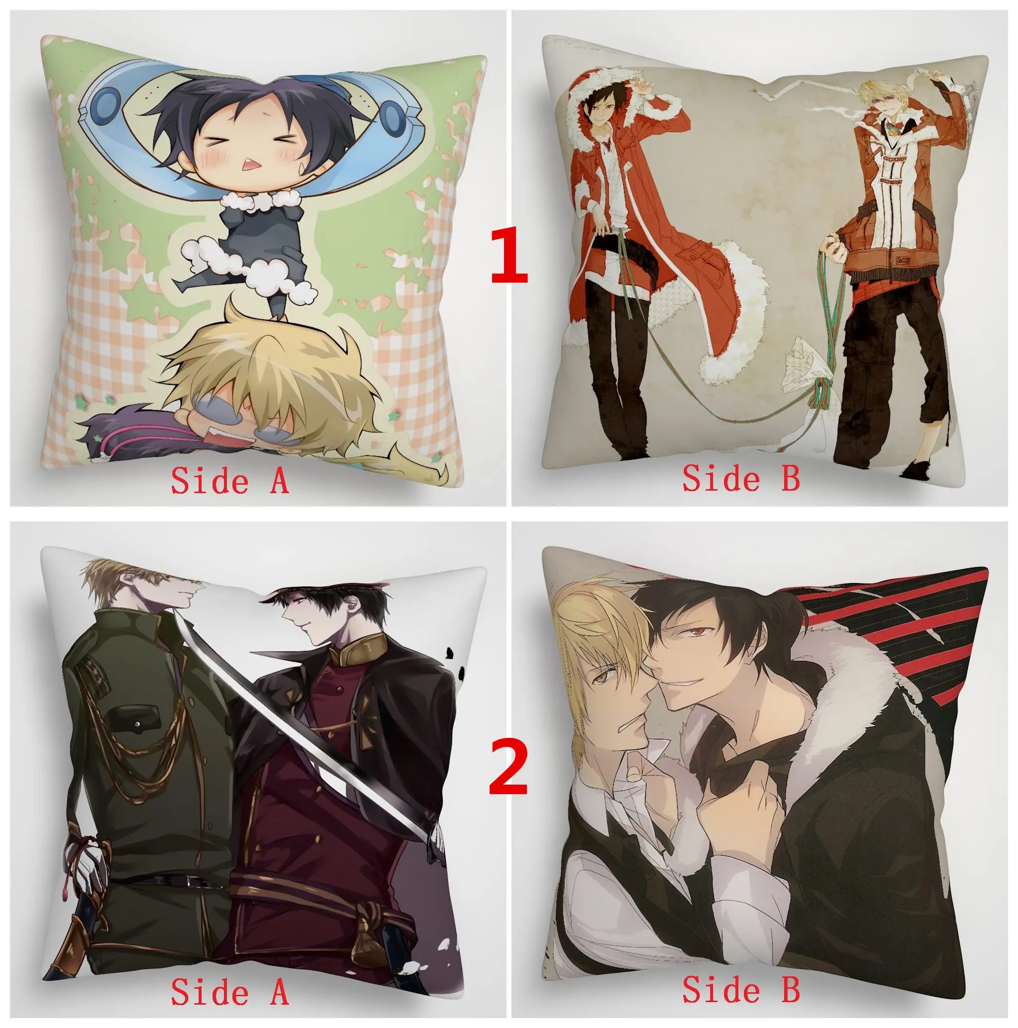 Suef Anime manga Durarara!! Shizuo Heiwajima x Izaya Orihara Anime two sided Pillow Cushion Case Cover
Suef Anime manga Durarara!! Shizuo Heiwajima x Izaya Orihara Anime two sided Pillow Cushion Case Cover