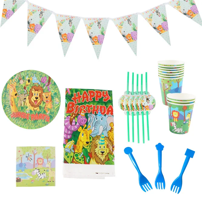 102pcs Cartoon Lion Zoo Party Supplies Kids Birthday Decoration Disposable Tableware Set Paper Plates Cup Banner Baby Shower
102pcs Cartoon Lion Zoo Party Supplies Kids Birthday Decoration Disposable Tableware Set Paper Plates Cup Banner Baby Shower
