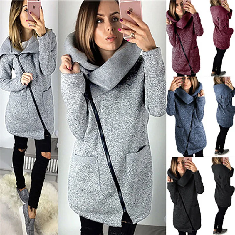 2019 New Winter Fashion Jacket Women Plus Size Outerwear Solid Coats Short Slim Fall Winter Slim Side Zip Pocket Coat Jacket
2019 New Winter Fashion Jacket Women Plus Size Outerwear Solid Coats Short Slim Fall Winter Slim Side Zip Pocket Coat Jacket