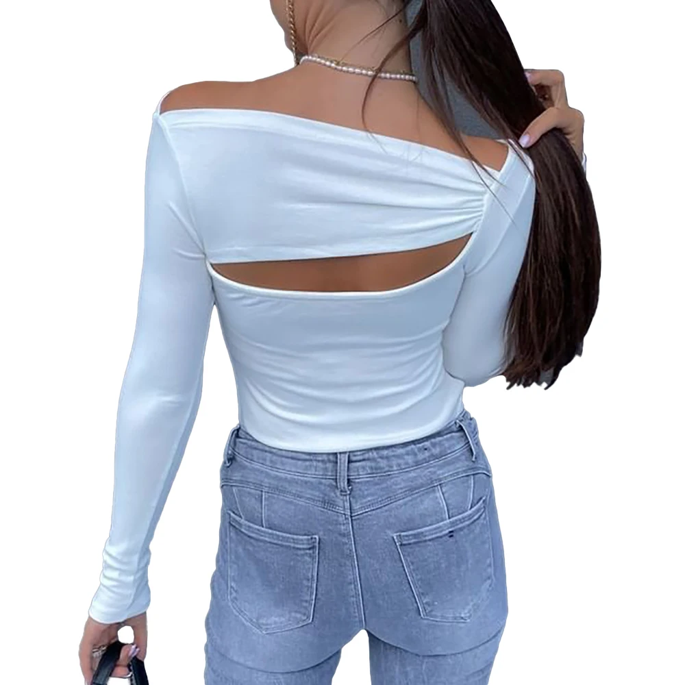 Cut Out Tops for Women Solid Y2K Ladies Long Sleeve Pullover Sexy T-Shirt Spring Autumn Skinny Female Shirts Fashion Streerwear
Cut Out Tops for Women Solid Y2K Ladies Long Sleeve Pullover Sexy T-Shirt Spring Autumn Skinny Female Shirts Fashion Streerwear