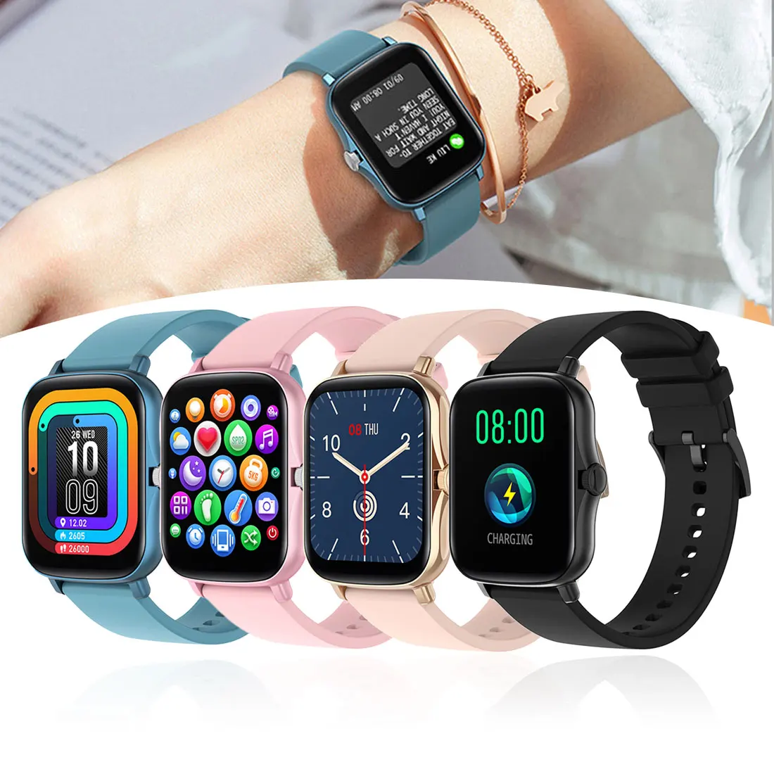 2021 Y20 Smart Watch HD Big Screen Bluetooth Sports Watch Full Touch Fitness Tracker Smart Watch
2021 Y20 Smart Watch HD Big Screen Bluetooth Sports Watch Full Touch Fitness Tracker Smart Watch