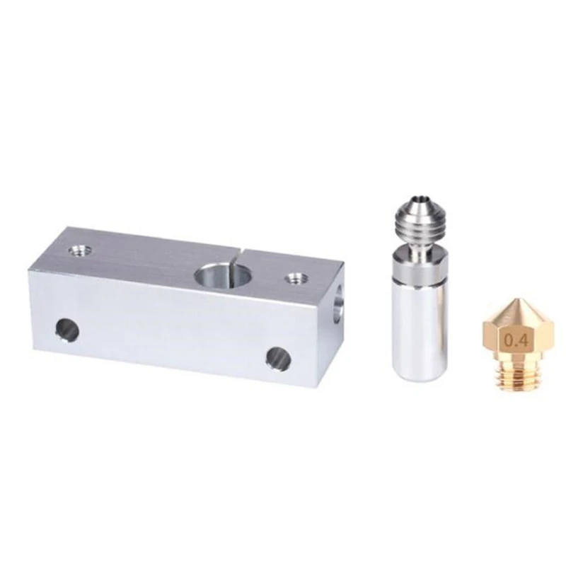 MK10 All Metal Hotend Kit 0.4MM MK10 Brass Nozzle Heatsink Block Throat with SLOTTED Cooling Block 3D Printer Parts
MK10 All Metal Hotend Kit 0.4MM MK10 Brass Nozzle Heatsink Block Throat with SLOTTED Cooling Block 3D Printer Parts