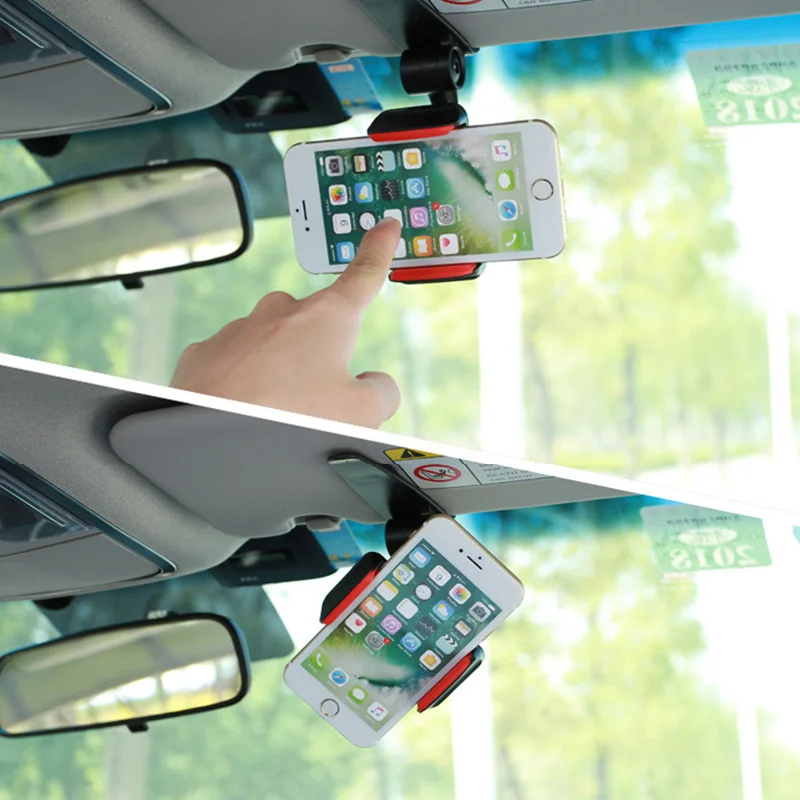 AOZBZ Car Sun Visor Mount Mobile Phone Holder Rearview Mirror Phone Holder Universal 360 Rotary Stand 
AOZBZ Car Sun Visor Mount Mobile Phone Holder Rearview Mirror Phone Holder Universal 360 Rotary Stand