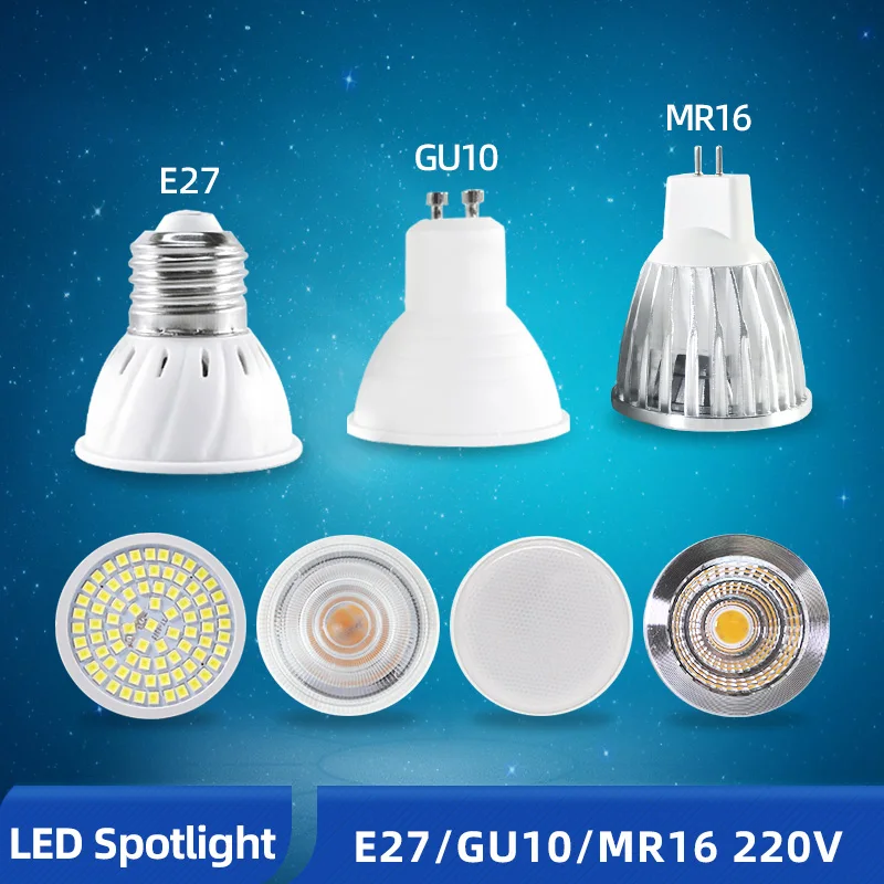 OK-B Lamp Bulb LED GU10 MR16 E27 E14 Bulb Light 7W 6W 5W 3W AC 220V Lampada Aluminum Energy Saving Home Lighting LED Spotlight
OK-B Lamp Bulb LED GU10 MR16 E27 E14 Bulb Light 7W 6W 5W 3W AC 220V Lampada Aluminum Energy Saving Home Lighting LED Spotlight