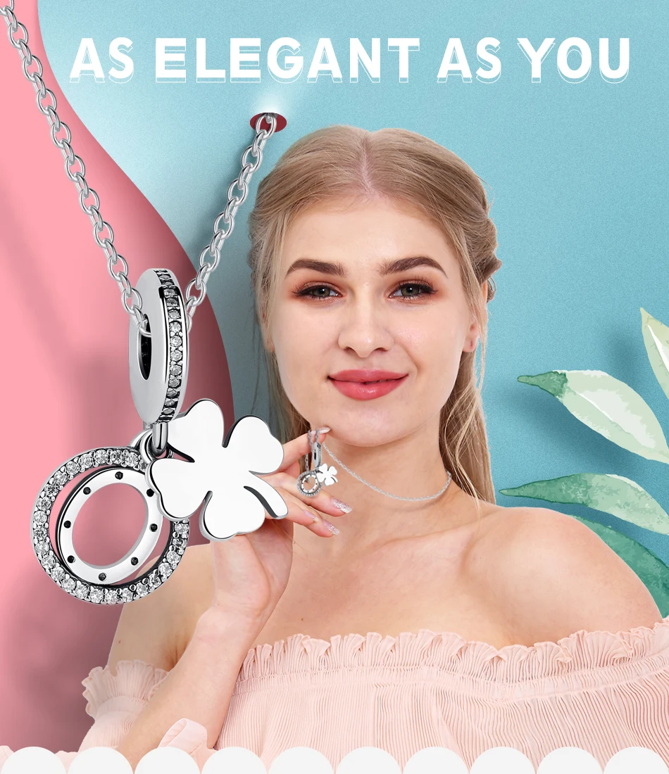 Wholesale 5PCS ELESHE S925 Silver Four Leaf Clover Pendant Bead Fit Jewelry Making Charm Original Bracelet DIY Accessories
Wholesale 5PCS ELESHE S925 Silver Four Leaf Clover Pendant Bead Fit Jewelry Making Charm Original Bracelet DIY Accessories