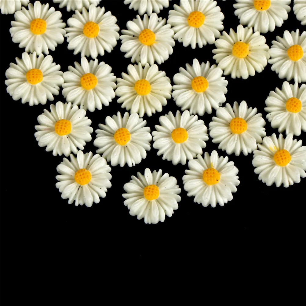 50 Pieces 13mm DIY White Daisy Flower Resin Flatback Cabochon Jewelry Phone Decoration No Hole Home Decor
50 Pieces 13mm DIY White Daisy Flower Resin Flatback Cabochon Jewelry Phone Decoration No Hole Home Decor