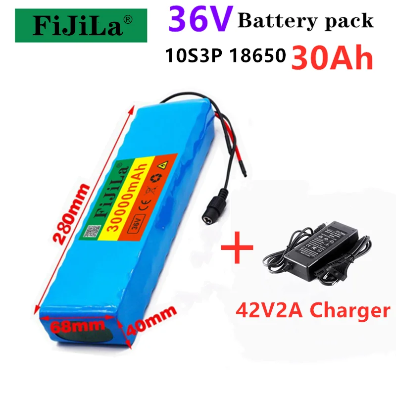 Новый 10S3P 36V 30000mAh 18650 литий-ионный аккумулятор серии комплект литий-ионный батарей ионный аккумулятор пакет для 100 Вт-500 Вт Электрический скут...
Новый 10S3P 36V 30000mAh 18650 литий-ионный аккумулятор серии комплект литий-ионный батарей ионный аккумулятор пакет для 100 Вт-500 Вт Электрический скут...