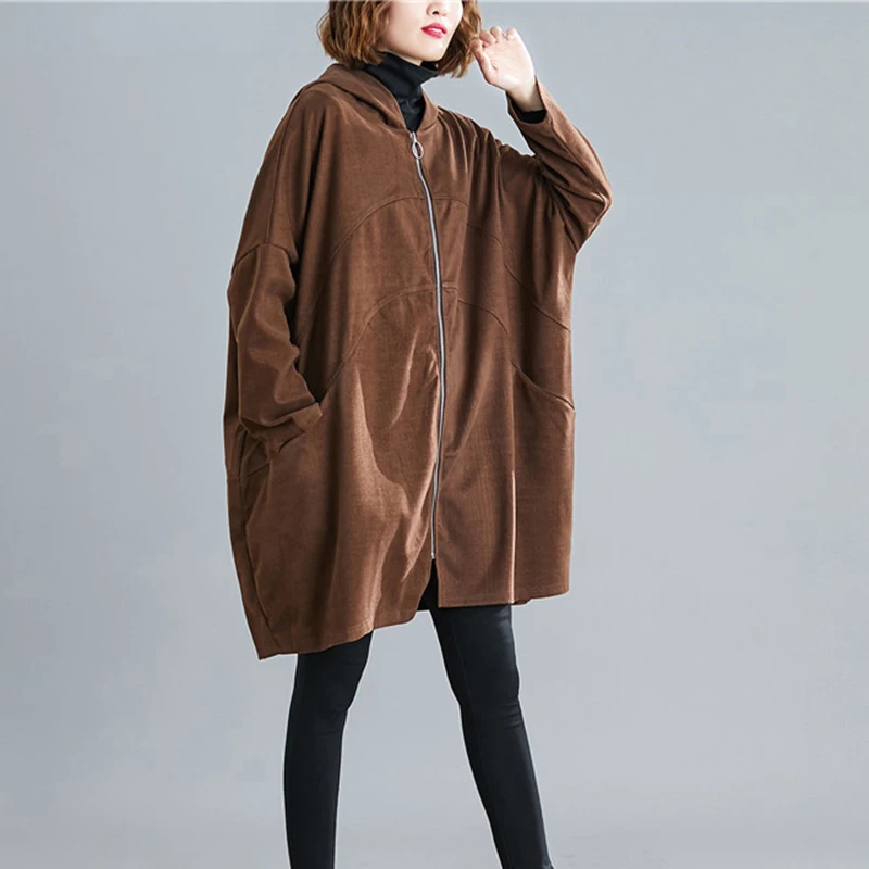 Plus size women's velvet Sweatshirt New Autumn Winter Jacket Coat loose casual Hoodie Female Korean Long Sweatshirts 50/105kg
Plus size women's velvet Sweatshirt New Autumn Winter Jacket Coat loose casual Hoodie Female Korean Long Sweatshirts 50/105kg