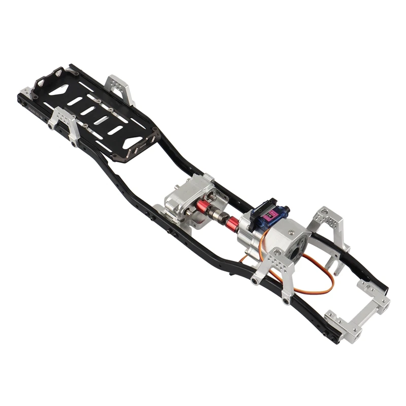 313Mm Wheelbase Metal Chassis Frame with Prefixal Shiftable Gearbox for 1/10 RC Crawler Car Axial SCX10 SCX10 II 90046 
313Mm Wheelbase Metal Chassis Frame with Prefixal Shiftable Gearbox for 1/10 RC Crawler Car Axial SCX10 SCX10 II 90046