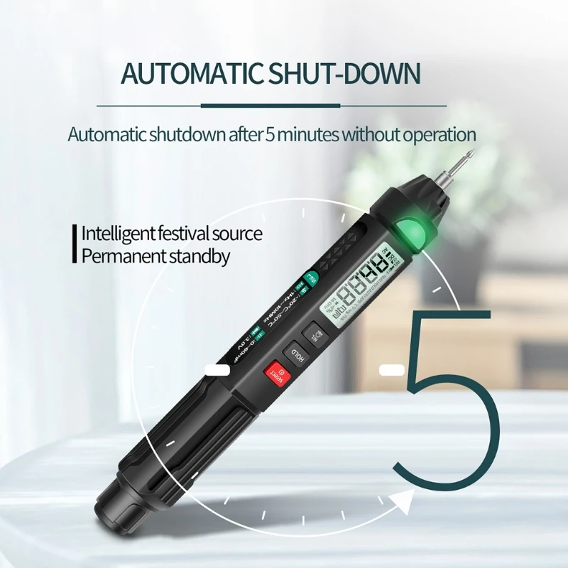 A3007 6000 Count Professional Multimeter Sensor Pen Tester Electrical Instruments AC / DC Voltage Meter Pen Multimeter
A3007 6000 Count Professional Multimeter Sensor Pen Tester Electrical Instruments AC / DC Voltage Meter Pen Multimeter