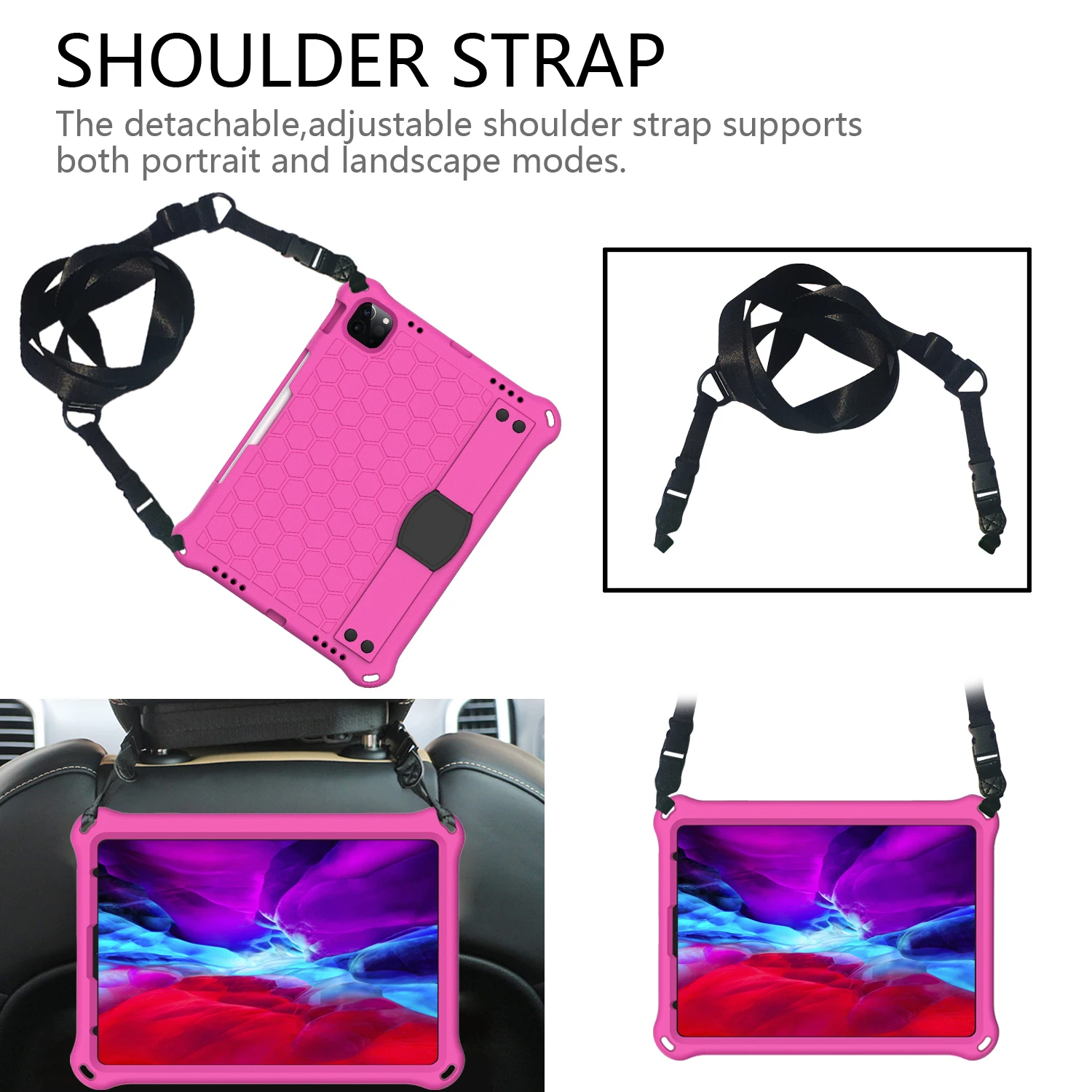 Tablet Case with Shoulder Strap iPad Air 10.9'' 2020 Stand Kids EVA Protective Cover iPad air 4 A2324 A2072 Coque Funda shell
Tablet Case with Shoulder Strap iPad Air 10.9'' 2020 Stand Kids EVA Protective Cover iPad air 4 A2324 A2072 Coque Funda shell