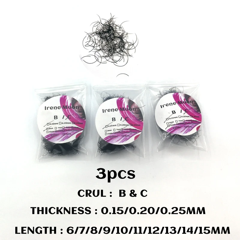 Накладные ресницы B & C Curl 3 упаковки накладные 0 15/0 20 мм и 6-15 макияж | Красота