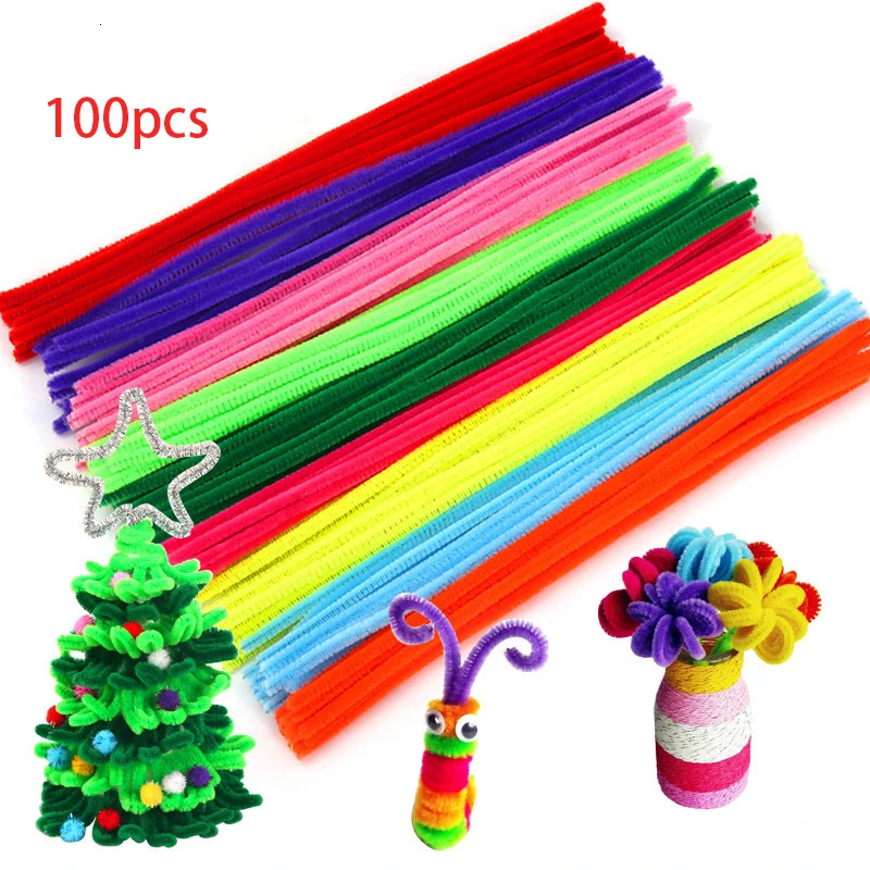 100pcs Multicolour Chenille Stems Pipe Cleaners Handmade Diy Art Crafts Material Kids Creativity Handicraft Children Toys
100pcs Multicolour Chenille Stems Pipe Cleaners Handmade Diy Art Crafts Material Kids Creativity Handicraft Children Toys