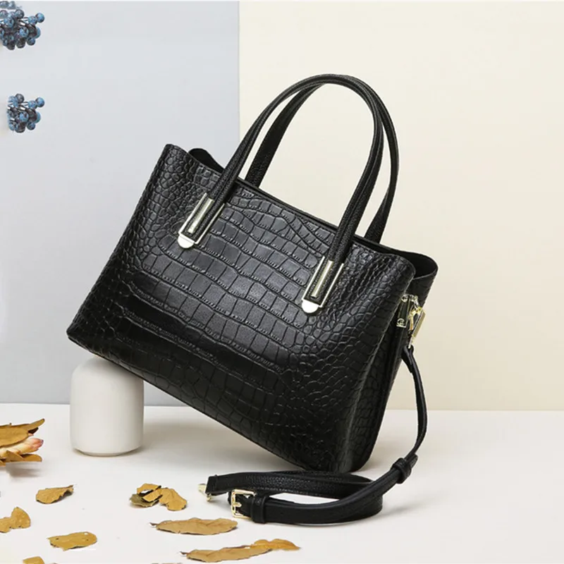 Luxury Designer Bag 2021 New Fashion High Quality Crocodile Pattern Ladies Retro Handbag Large Capacity Simple Shoulder Tote Bag
Luxury Designer Bag 2021 New Fashion High Quality Crocodile Pattern Ladies Retro Handbag Large Capacity Simple Shoulder Tote Bag