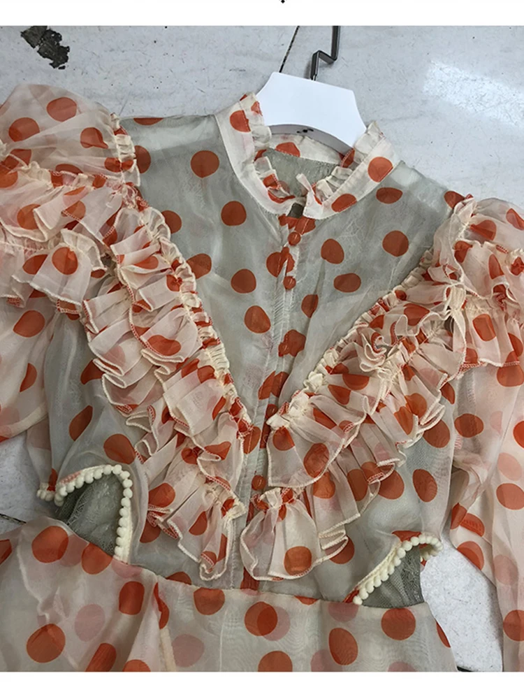 dot Retro high polka waist cutout irregular multi-layer ruffle dress spring and autumn delivery strap opaque XL
dot Retro high polka waist cutout irregular multi-layer ruffle dress spring and autumn delivery strap opaque XL