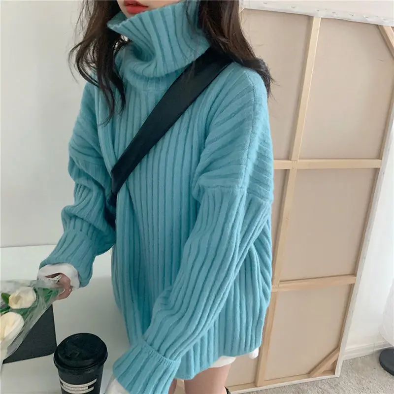 Deeptown Blue Turtleneck Womens Winter Sweaters Y2k Korean 2021 Fashion Oversized Casual Lazy Oaf Long Sleeve Knitted Pullover 
Deeptown Blue Turtleneck Womens Winter Sweaters Y2k Korean 2021 Fashion Oversized Casual Lazy Oaf Long Sleeve Knitted Pullover