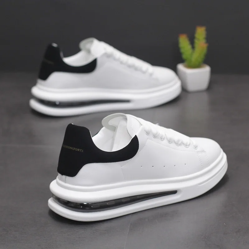 Men's shoes air cushion leather face small white shoes men's fashion versatile high rise sports casual shoes Korean version
Men's shoes air cushion leather face small white shoes men's fashion versatile high rise sports casual shoes Korean version