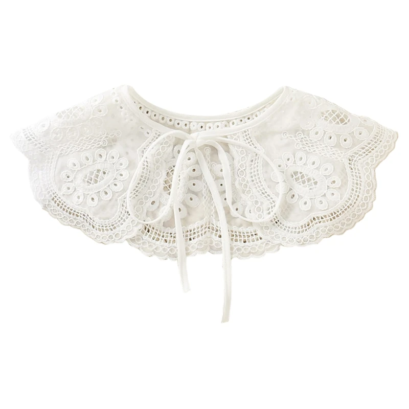 MXMB Women Pastoral Chiffon Faux Collar Shawl Embroidery Floral Necklace Mesh Poncho
MXMB Women Pastoral Chiffon Faux Collar Shawl Embroidery Floral Necklace Mesh Poncho